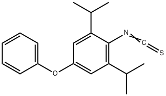 4-苯氧基-2,6-二异丙基苯硫代异氰酸酯, 80058-93-1, 结构式
