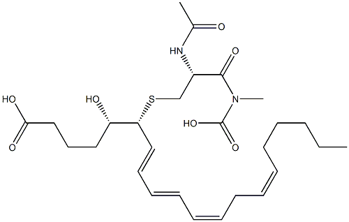 N-acetylleukotriene D4 结构式