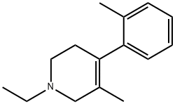 3-Picoline,1-ethyl-1,2,5,6-tetrahydro-4-o-tolyl-(8CI) Structure