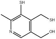 3-Pyridinemethanol,5-mercapto-4-(mercaptomethyl)-6-methyl-(8CI) 结构式