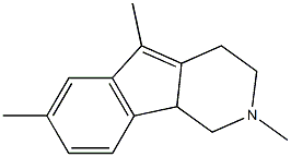 1H-Indeno[1,2-c]pyridine,2,3,4,9b-tetrahydro-2,5,7-trimethyl-(8CI) Struktur