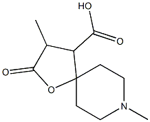1-Oxa-8-azaspiro[4.5]decane-4-carboxylicacid,3,8-dimethyl-2-oxo-(8CI) Struktur