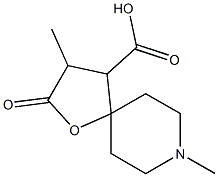 1-Oxa-8-azaspiro[4.5]decane-4-carboxylicacid,3,8-dimethyl-2-oxo-(8CI) 结构式