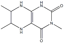 Lumazine, 5,6,7,8-tetrahydro-3,6,7-trimethyl- (8CI) 化学構造式