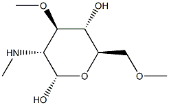 Glucopyranose, 2-deoxy-3,6-di-O-methyl-2-(methylamino)-, alpha-D- (8CI),801215-14-5,结构式