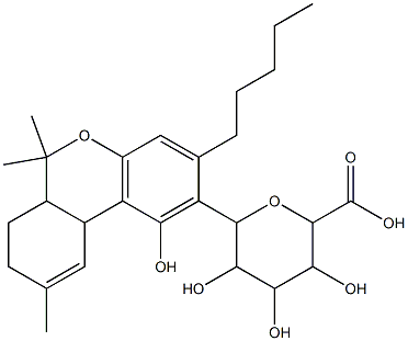 80128-71-8 4'-(beta-D-glucopyranosyluronic acid)-delta(1)-tetrahydrocannabinol