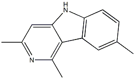 5H-Pyrido[4,3-b]indole,1,3,8-trimethyl-(8CI) Structure