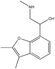 7-Benzofuranmethanol,2,3-dimethyl-alpha-[(methylamino)methyl]-(8CI) Structure