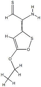 3H-1,2-Oxathiole-delta3,alpha-acetaldehyde,alpha-amino-5-ethoxythio-(8CI) Structure
