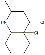 Quinaldine, 4,4a-dichlorodecahydro-, stereoisomer (8CI)|