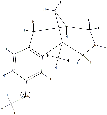 1,5-Methano-3-benzazocine,1,2,3,4,5,6-hexahydro-9-methoxy-1-methyl-(8CI) 结构式
