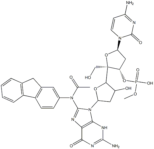 80229-05-6 2'-deoxycytidylyl-(3--5)-2'-deoxy-8-(N-fluoren-2-ylacetamido)guanosine