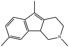 1H-Indeno[1,2-c]pyridine,2,3,4,9b-tetrahydro-2,5,8-trimethyl-(8CI) Struktur