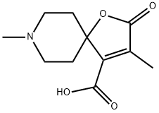 1-Oxa-8-azaspiro[4.5]dec-3-ene-4-carboxylicacid,3,8-dimethyl-2-oxo-(8CI) Structure