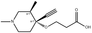 802327-17-9 Propionic acid, 3-[(4-ethynyl-1,3-dimethyl-4-piperidinyl)oxy]-, stereoisomer (8CI)