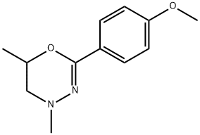 4H-1,3,4-Oxadiazine,5,6-dihydro-2-(p-methoxyphenyl)-4,6-dimethyl-(8CI) 结构式