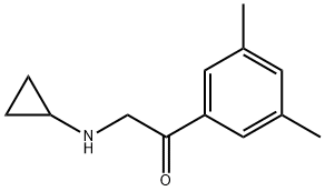 Acetophenone, 2-(cyclopropylamino)-3,5-dimethyl- (8CI) 结构式