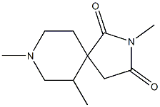 2,8-Diazaspiro[4.5]decane-1,3-dione,2,6,8-trimethyl-(8CI) 化学構造式