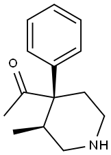 Ketone, methyl 3-methyl-4-phenyl-4-piperidyl, trans-(- (8CI) Struktur