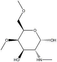 Galactopyranose, 2-deoxy-4,6-di-O-methyl-2-(methylamino)-, alpha-D- (8CI) 结构式