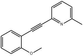 2-Picoline,6-[(o-methoxyphenyl)ethynyl]-(8CI) Structure