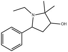 3-Pyrrolidinol,1-ethyl-2,2-dimethyl-5-phenyl-(8CI),802845-66-5,结构式
