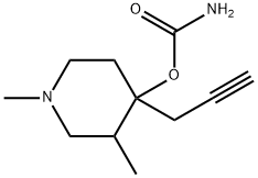 4-Piperidinol,1,3-dimethyl-4-(2-propynyl)-,carbamate(ester)(8CI) 化学構造式