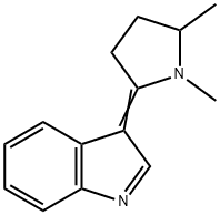 3H-Indole,3-(1,5-dimethyl-2-pyrrolidinylidene)-(8CI) Struktur