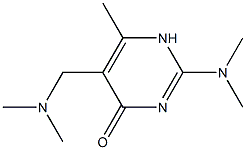 4-Pyrimidinol,2-(dimethylamino)-5-[(dimethylamino)methyl]-6-methyl-(8CI),802886-56-2,结构式