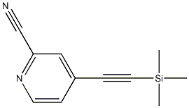 4-((三甲基甲硅烷基)乙炔基)吡啶甲腈, 802905-85-7, 结构式