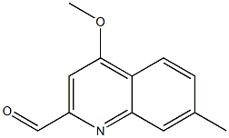 2-Quinolinecarboxaldehyde,4-methoxy-7-methyl-(9CI)|