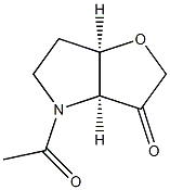2H-Furo[3,2-b]pyrrol-3(3aH)-one,4-acetyltetrahydro-,(3aR,6aS)-rel-(9CI) 结构式