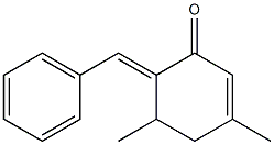 2-Cyclohexen-1-one,6-benzylidene-3,5-dimethyl-(5CI) Structure