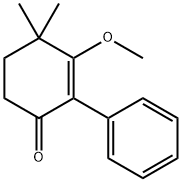 2-Cyclohexen-1-one,3-methoxy-4,4-dimethyl-2-phenyl-(5CI) Structure
