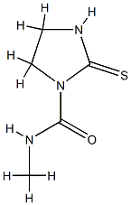 1-Imidazolidinecarboxamide,N-methyl-2-thioxo-(9CI) Structure
