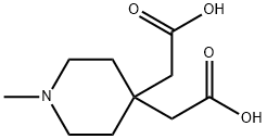 2,2'-(1-甲基哌啶-4,4-二基)二乙酸 结构式