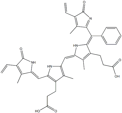 beta-phenylbiliverdin IXa,80367-88-0,结构式