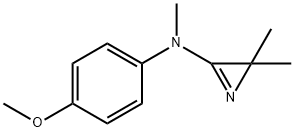 2H-Azirin-3-amine,N-(4-methoxyphenyl)-N,2,2-trimethyl-(9CI) 化学構造式