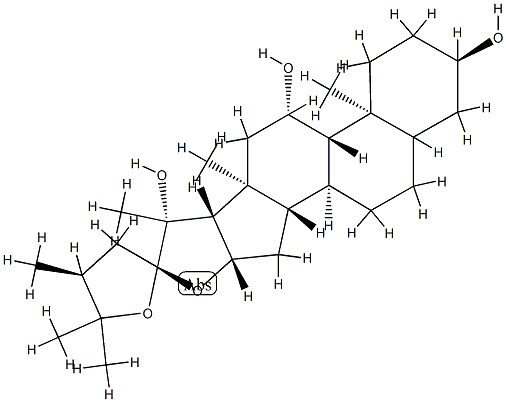 80442-79-1 (22R,24S)-22,25-Epoxy-24-methyl-3α,11β,20β-furostanetriol