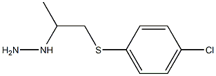 1-(1-(4-chlorophenylthio)propan-2-yl)hydrazine Structure