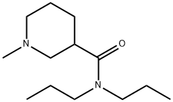 3-Piperidinecarboxamide,1-methyl-N,N-dipropyl-(9CI) Struktur