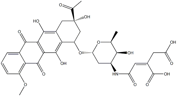 N-aconityldaunomycin 化学構造式