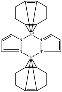 双(1,5-环辛二烯)双(1H-吡唑)二铱,80462-13-1,结构式