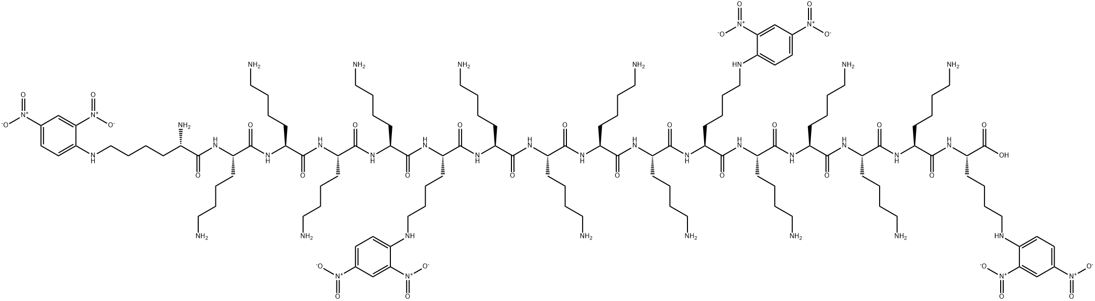 1,6,11,16-tetra-(epsilon-N-DNP)-L-lysine(16) Struktur