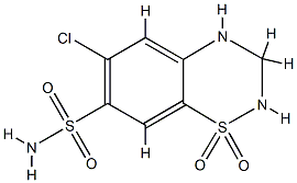 4-chloro-10,10-dioxo-10$l^{6}-thia-7,9-diazabicyclo[4.4.0]deca-1,3,5-t riene-3-sulfonamide Struktur