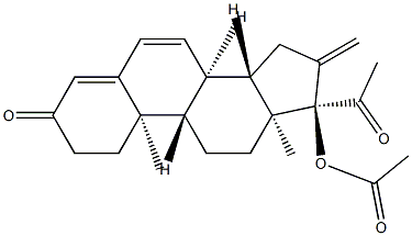 methylenedehydroacetoxyprogesterone Struktur
