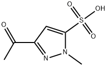 1H-Pyrazole-5-sulfonicacid,3-acetyl-1-methyl-(9CI) 化学構造式