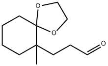 1,4-Dioxaspiro[4.5]decane-6-propanal,6-methyl-(9CI) 化学構造式