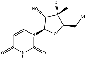 3'-beta-C-Methyluridine Struktur