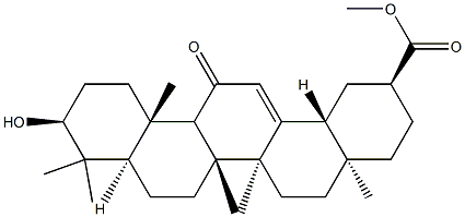 alpha-Glycyrrhetinic acid Structure